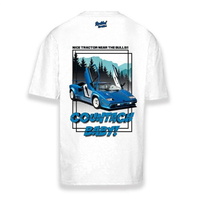Radikal Revolution Camiseta Nice Tractor Near The Bull Blanca Talla S RKLCB101S Homenaje Lamborghini Countach 6 Radikal Revolution Camiseta Nice Tractor Near The Bull Blanca Talla S RKLCB101S Homenaje Lamborghini Countach 6