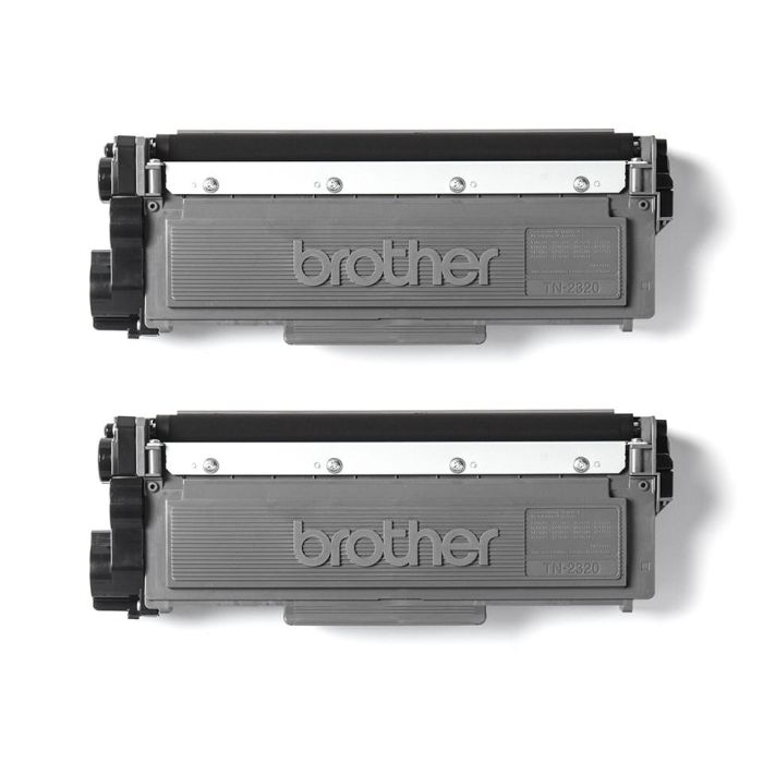 BROTHER pack de 2 cartuchos deToner negro de larga duracion tn2320twin/TN2320TWIN 2