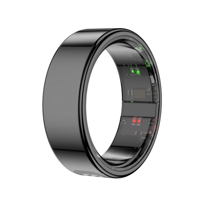 Leotec LESR01K09 Anillo Inteligente Rastreador de Actividad con LED, Ritmo Cardíaco, Oxígeno en Sangre, Sueño, Estrés, 5 ATM, Acero Inoxidable Negro 2 Leotec LESR01K09 Anillo Inteligente Rastreador de Actividad con LED, Ritmo Cardíaco, Oxígeno en Sangre, Sueño, Estrés, 5 ATM, Acero Inoxidable Negro 2