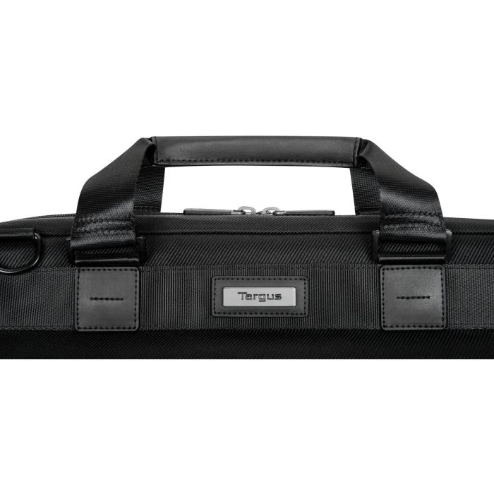Targus TBT932GL Maletín para Portátil 40,6 cm (16") Negro de Nylon y Poliuretano, Resistente al Agua, con Asa, Correa Hombro y Bloqueable 4