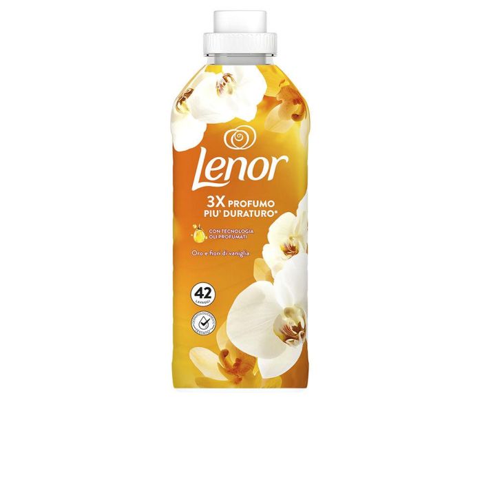 Lenor Suavizante de Ropa Líquido Concentrado Flores de Oro y Vainilla, 42 dosis