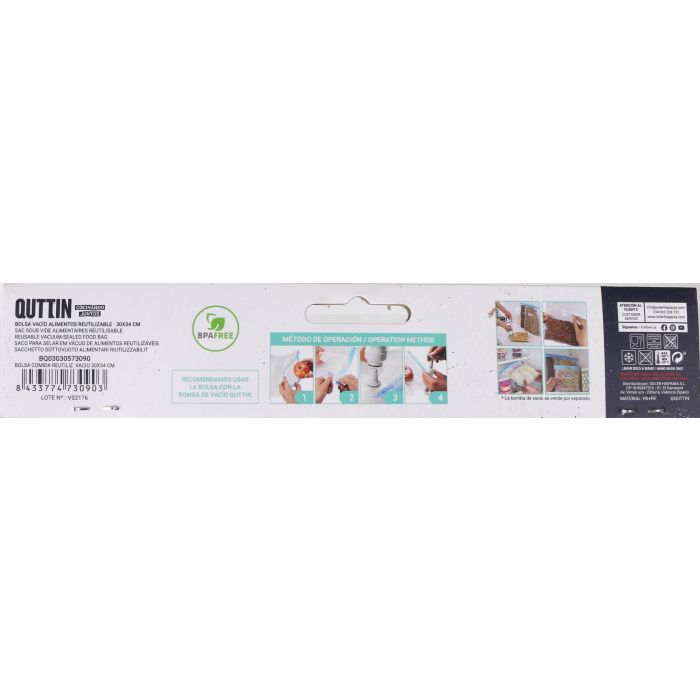 Quttin Set de 4 Bolsas para Comida al Vacío 30x34 cm (24 Cajas) 17