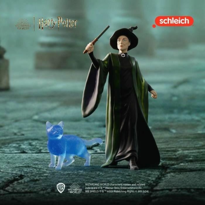 Schleich SCH42682 Figura Profesora McGonagall y Figuras de Patronus Harry Potter, Set de Colección Juguete para Niños +6 Años 3