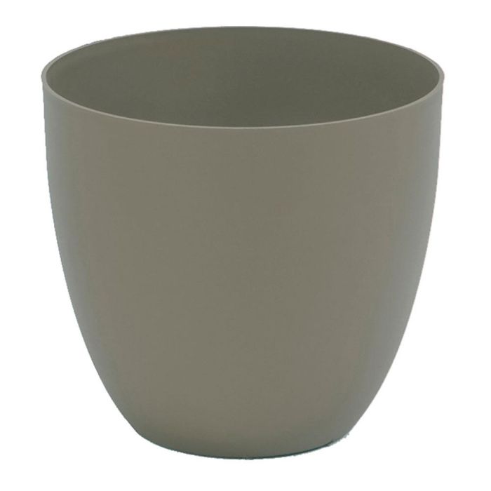 Plastiken Maceta de inyección Cuenco tes Ø38cm color taupe, polipropileno, resistencia solar 0 Plastiken Maceta de inyección Cuenco tes Ø38cm color taupe, polipropileno, resistencia solar 0