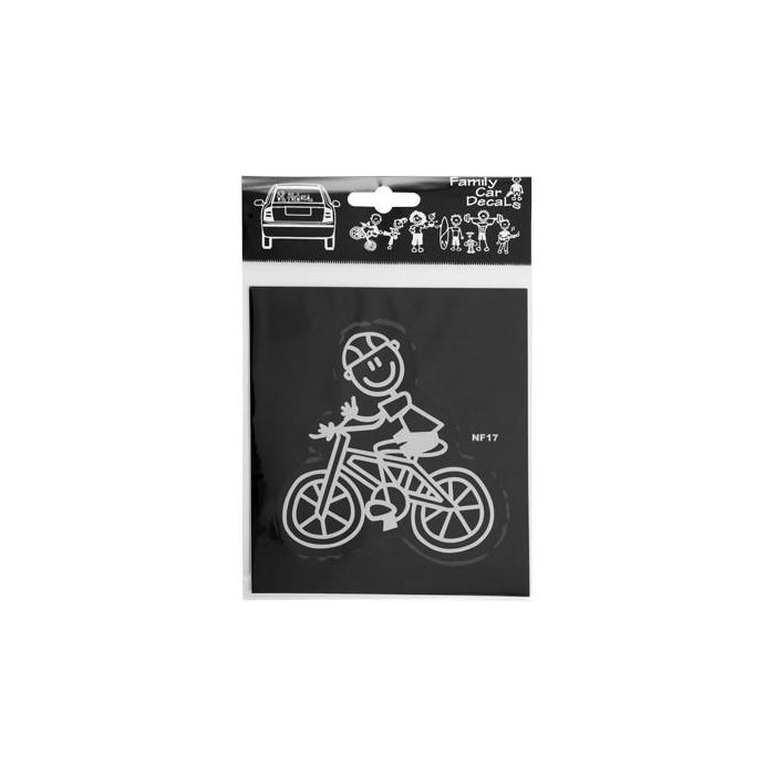 Abc Adhesivo Familia Hombre Bici ADH06679 para Coche 1 Abc Adhesivo Familia Hombre Bici ADH06679 para Coche 1