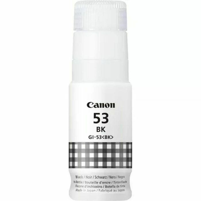 Canon GI-53Bk Botella de Tinta Negra 60 ml ChromaLife100 para PIXMA G650 G550