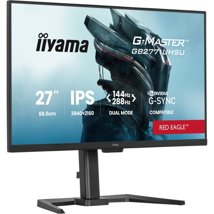 68,6 cm/27" (3840×2160) iiyama G-MASTER GB2771UHSU-B1 16:9 IPS 0,8 ms 144 Hz HDMI 2.1 ×2 DisplayPort 1.4 USB Hub VESA Speaker Black 2
