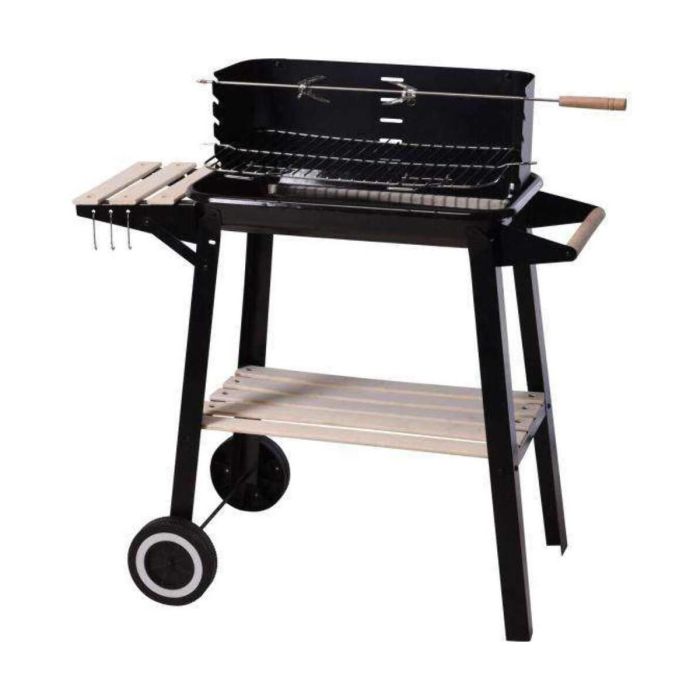 Barbacoa de Carbón con Ruedas (54 x 34 x 6.5 cm) Barbacoa de Carbón con Ruedas (54 x 34 x 6.5 cm)
