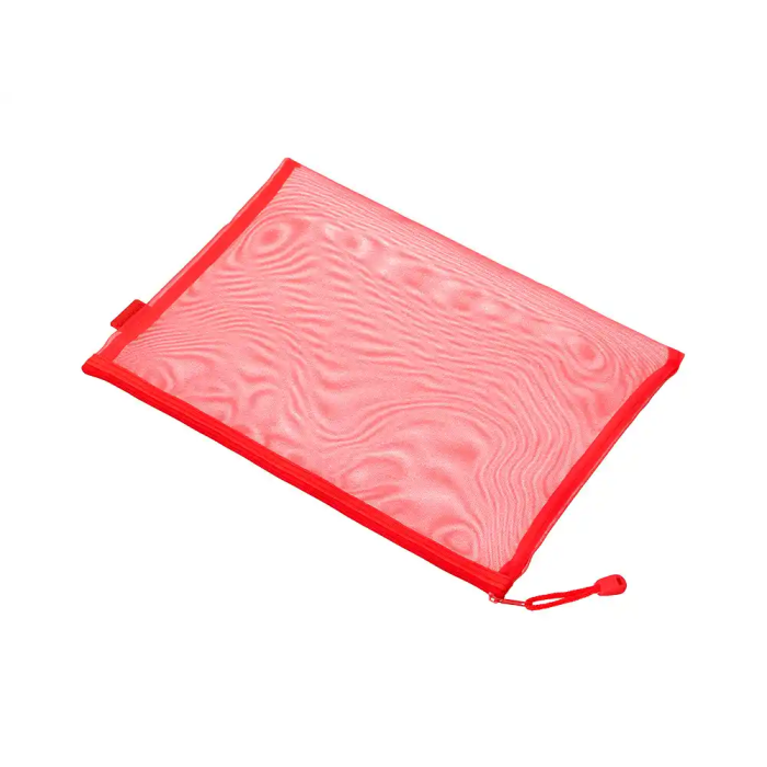 Liderpapel Bolsa Zipper Bag Poliéster Transpirable Multiusos DIN A5 Rojo 175x235x3 mm 3