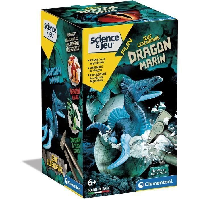 Clementoni CLE8005125527311 Sciences and Play Legendary Egg Marin Dragon 1 Clementoni CLE8005125527311 Sciences and Play Legendary Egg Marin Dragon 1