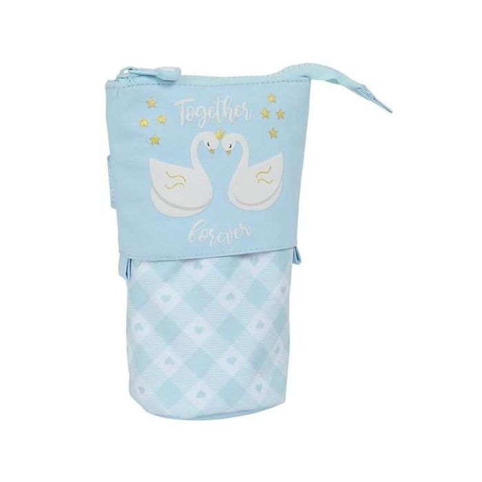 Estuche Cubilete Glow Lab Cisnes Azul claro 8 x 19 x 6 cm Estuche Cubilete Glow Lab Cisnes Azul claro 8 x 19 x 6 cm