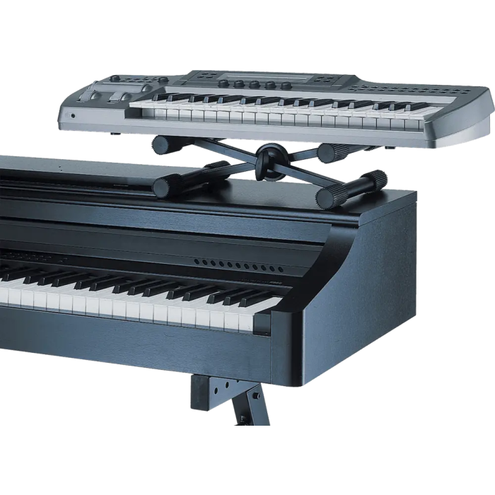 Quiklok Soporte Teclado QL322 Sobremesa Formato "X" Negro Altura Ajustable 1