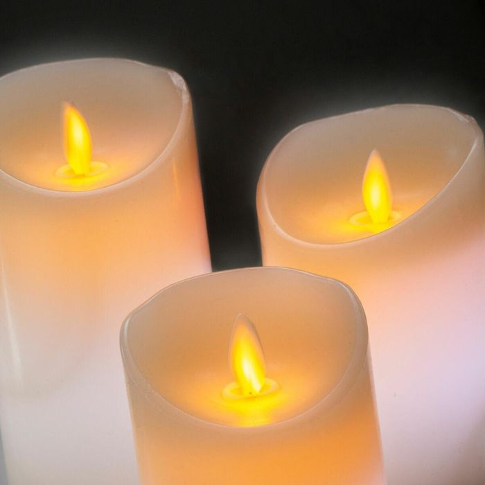 Velas LED Multicolor Efecto Llama con Mando Lendles InnovaGoods 3 Unidades 4