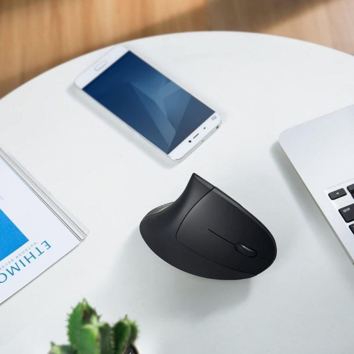 ANKER A7852 kabellose vertikale 2.4G ergonomische Maus mit Nano USB-Dongle Vor/Zurck-Tasten (2x AAA Batt. nicht enthalten) 2