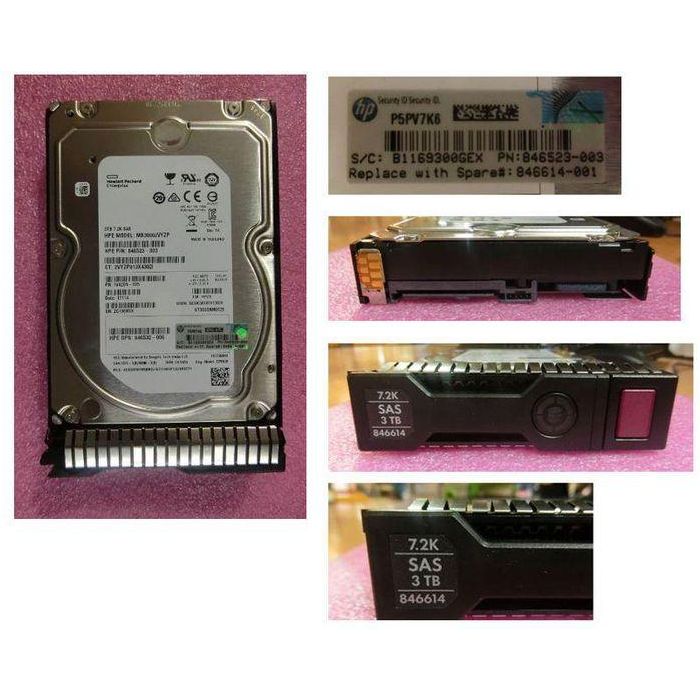 Hewlett Packard Enterprise 3TB, 3.5", 12G SAS, 7.2K rpm, LFF, SC 1