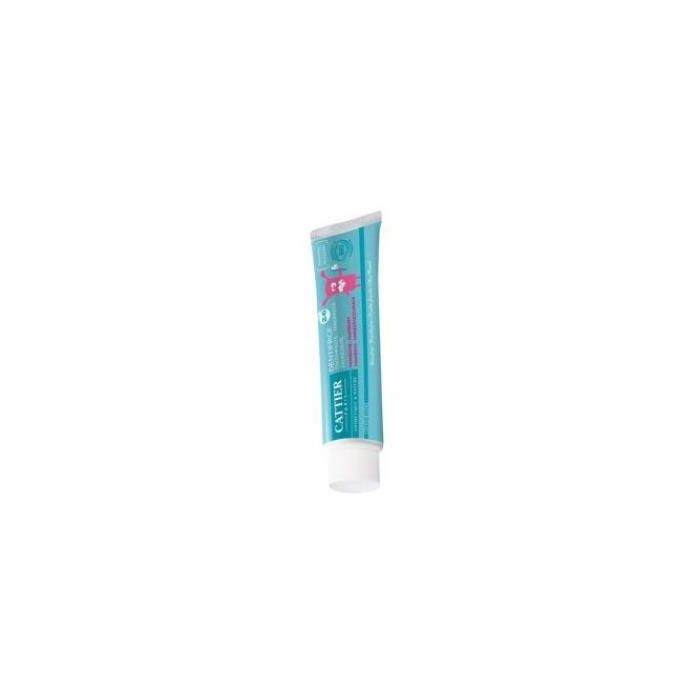 CATTIER Dentífrico Niños 2-6 Años Frambuesa Bio Sin Flúor/Sulfatos, Aloe Vera, Protección Dientes y Encías 50ml