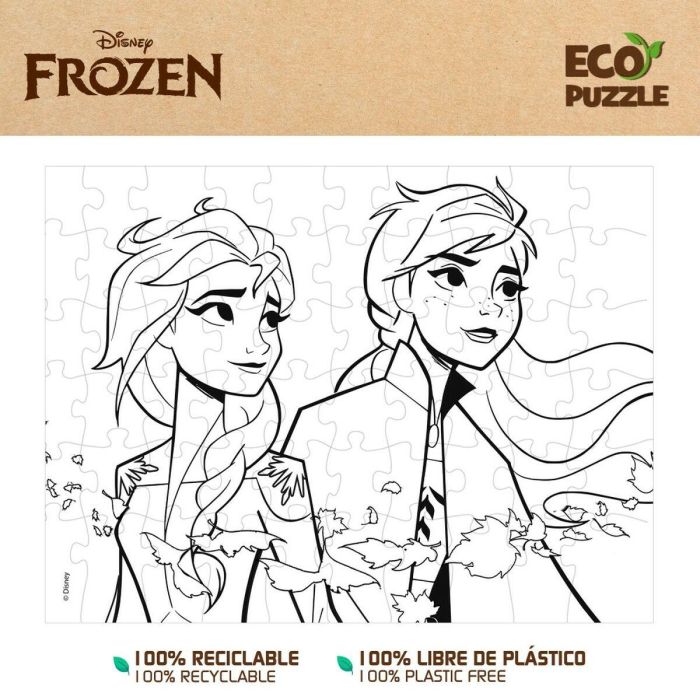 Puzzle Infantil Frozen Doble cara 60 Piezas 70 x 1,5 x 50 cm (12 Unidades) 4