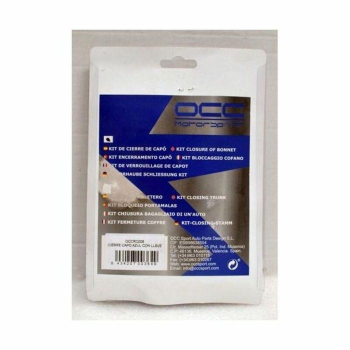 Occ Motorsport OCCRC008 Kit de 2 Cierres de Seguridad para Capó de Competición Rally en Acero Inoxidable con Llave - Negro/Plata 0 Occ Motorsport OCCRC008 Kit de 2 Cierres de Seguridad para Capó de Competición Rally en Acero Inoxidable con Llave - Negro/Plata 0