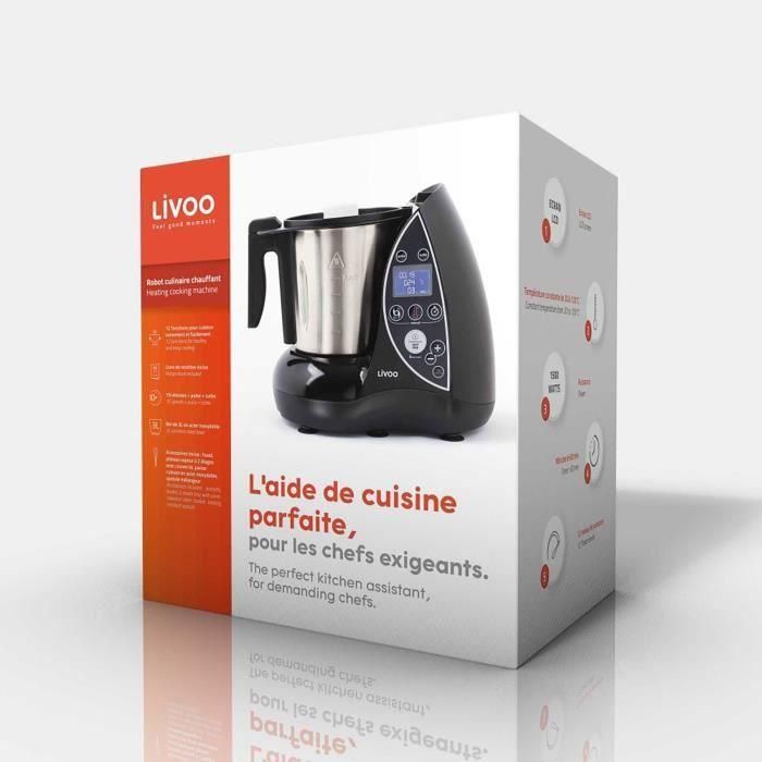 LIVOO DOP142N Procesador de comida caliente - Negro y metal 5 LIVOO DOP142N Procesador de comida caliente - Negro y metal 5