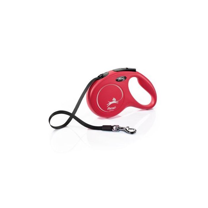 Flexi Cinta Rojo 5M M 25 kg Correa para Perro