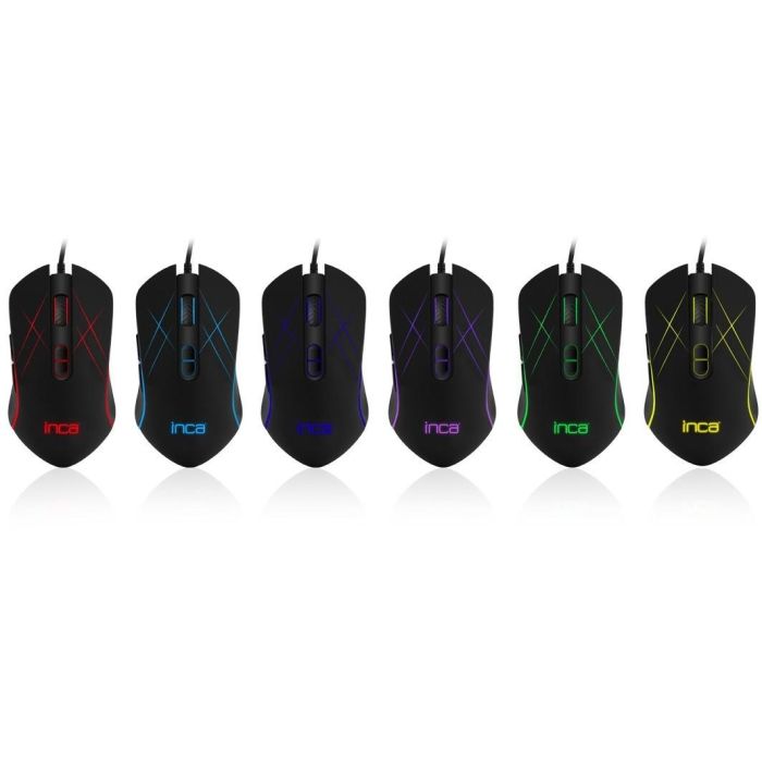 INCA Gaming Maus IMG-GT12 3200 DPI. RGB. 7 Tasten. USB. SW retail 2 INCA Gaming Maus IMG-GT12 3200 DPI. RGB. 7 Tasten. USB. SW retail 2