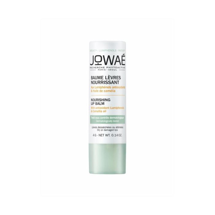 Jowaé NOURISHING lip balm, Bálsamo labial nutritivo para hidratar y proteger labios, con Camelia y Karité, Stick 4g