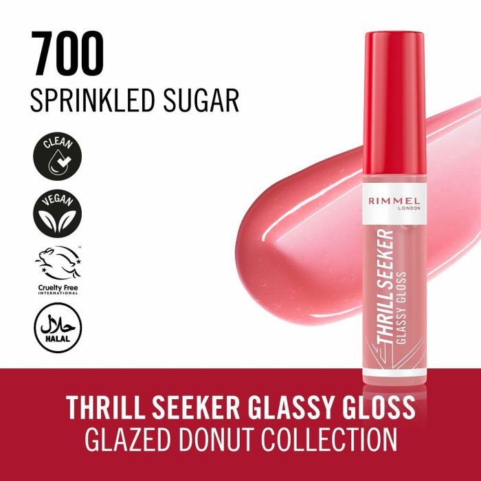 Brillo de Labios Rimmel London THRILL SEEKER Nº 700-Sprinkled Sugar 6 ml 4 Brillo de Labios Rimmel London THRILL SEEKER Nº 700-Sprinkled Sugar 6 ml 4