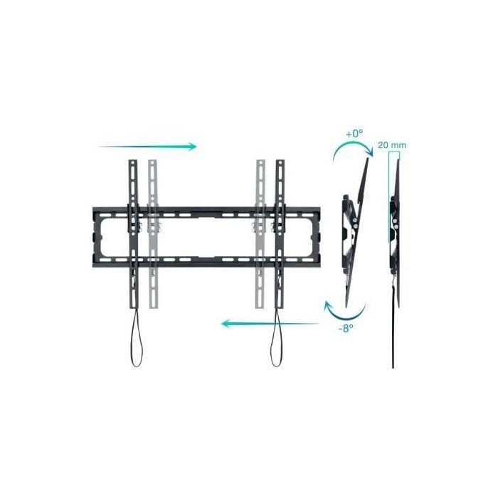 TooQ LP1081T-B Soporte de Pared Bajo Perfil Inclinable para TV 37-80" (94-203 cm) VESA 200x200 a 600x400 Peso Máx 45kg Negro 1 TooQ LP1081T-B Soporte de Pared Bajo Perfil Inclinable para TV 37-80" (94-203 cm) VESA 200x200 a 600x400 Peso Máx 45kg Negro 1