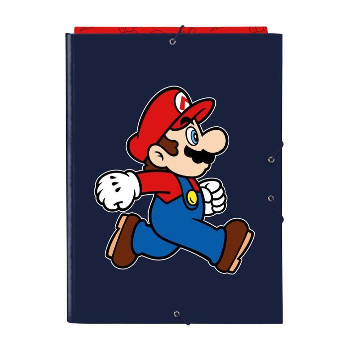 Safta Carpeta Folio 3 Solapas Super Mario "Trick" 26x33,5x2,5cm