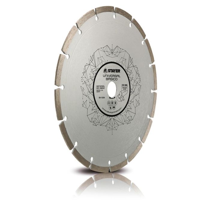 Stayer Disco Universal Básico Ø115 mm 13300 rpm para Amoladora y Tronzadora - Ladrillo, Hormigón, Losetas