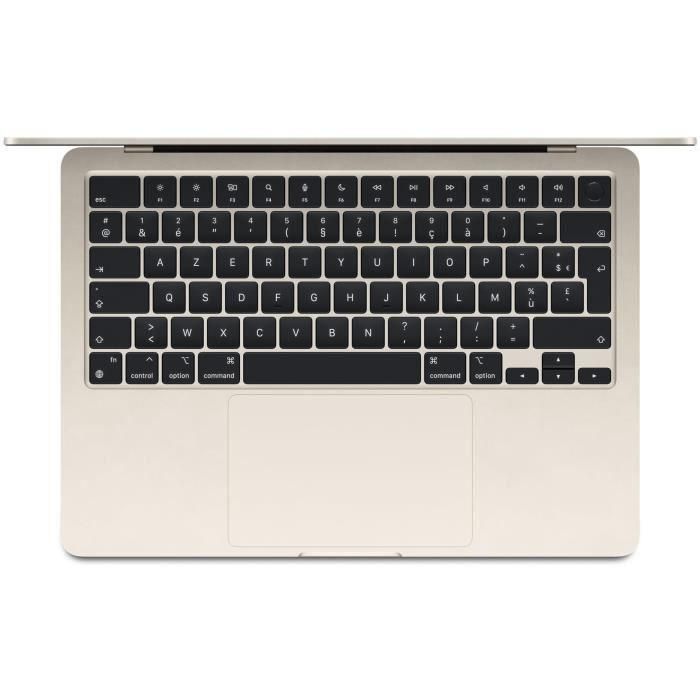 Apple - 13.6 MacBook Air M3 (2024) - 16GB RAM - 512GB almacenamiento - Stellar Light - AZERTY 1 Apple - 13.6 MacBook Air M3 (2024) - 16GB RAM - 512GB almacenamiento - Stellar Light - AZERTY 1