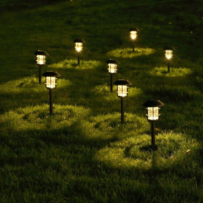 Set de estacas solares de jardín Aktive 2 Piezas Acero Inoxidable Plástico 13 x 55 x 13 cm (4 Unidades) 1 Set de estacas solares de jardín Aktive 2 Piezas Acero Inoxidable Plástico 13 x 55 x 13 cm (4 Unidades) 1