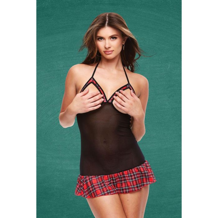 Disfraz Erótico Teacher’s Pet School Girl Rojo M/L 4 Disfraz Erótico Teacher’s Pet School Girl Rojo M/L 4
