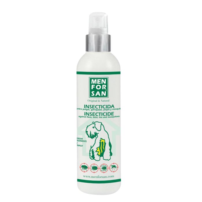 Men For San Insecticida para Entorno de Perros: Pulgas, Garrapatas, Piojos, Ácaros y Mosquitos - Spray 250 mL