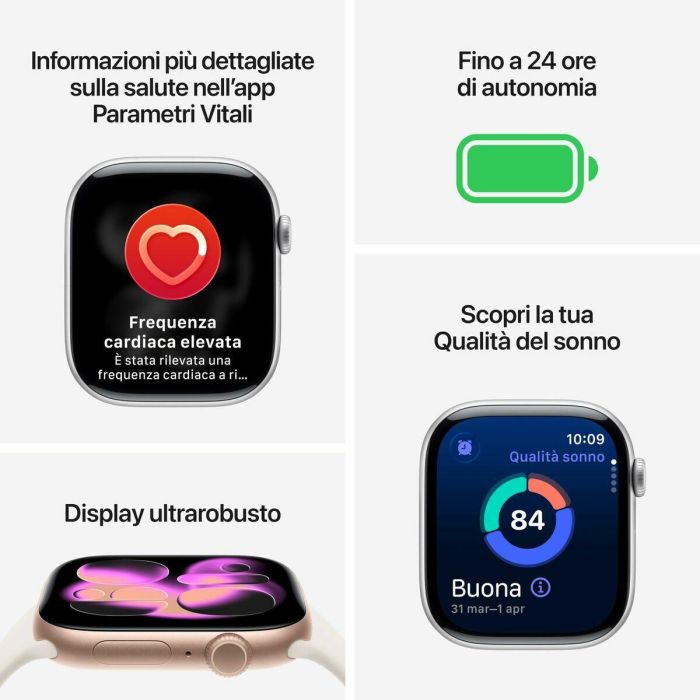 Apple Watch S11 GPS + Cellular Smartwatch de Titanio Dorado con Correa Milanese Loop y Pantalla Retina LTPO3 OLED 5 Apple Watch S11 GPS + Cellular Smartwatch de Titanio Dorado con Correa Milanese Loop y Pantalla Retina LTPO3 OLED 5