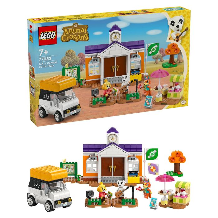 Lego Animal Crossing 77052 Kéké en la Plaza Juguete para Construir con Cafetería