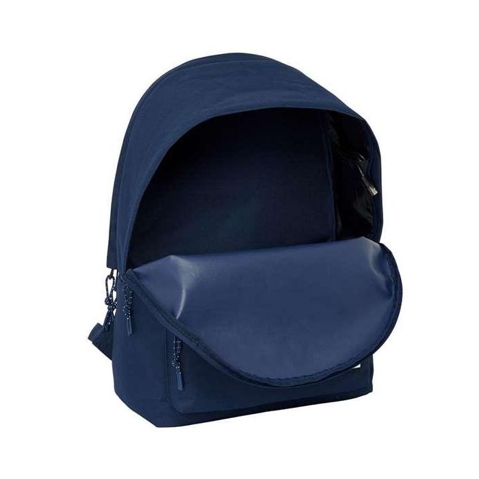 Safta Mochila Doble para Portátil 15,6" + USB Real Madrid Chica Marino 31x44x18 cm 8