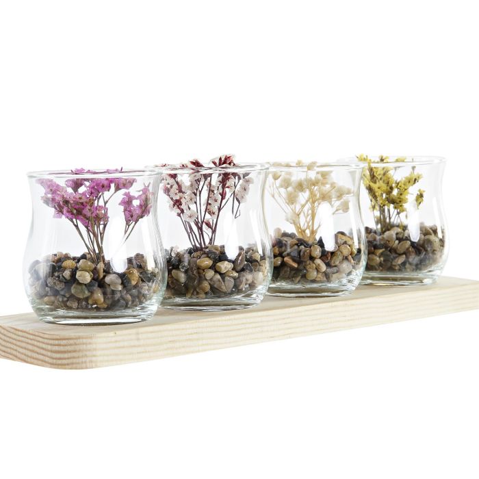 DKD Home Decor Decoración Boho con Flor Seca, Madera y Cristal, Natural Multicolor, 8.5 x 10 x 29 cm (2 Unidades) 1 DKD Home Decor Decoración Boho con Flor Seca, Madera y Cristal, Natural Multicolor, 8.5 x 10 x 29 cm (2 Unidades) 1