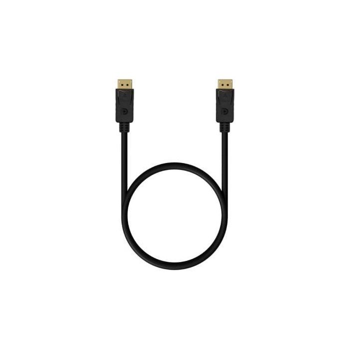 Aisens Cable DisplayPort 1.2 4K@60Hz 1.5M Negro - Conectores Dorados 24K, Cobre OFC 2