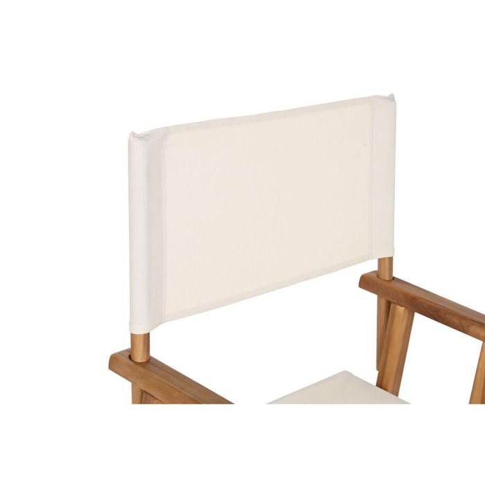 Silla Terraza Y Jardin DKD Home Decor Blanco Marron Claro 53 x 87 x 52 cm 3