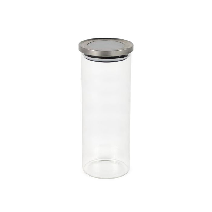 La Mediterranea Tarro Borosilicato Acero Inoxidable 1650 ml 10.8x10.8x26 cm 3 La Mediterranea Tarro Borosilicato Acero Inoxidable 1650 ml 10.8x10.8x26 cm 3