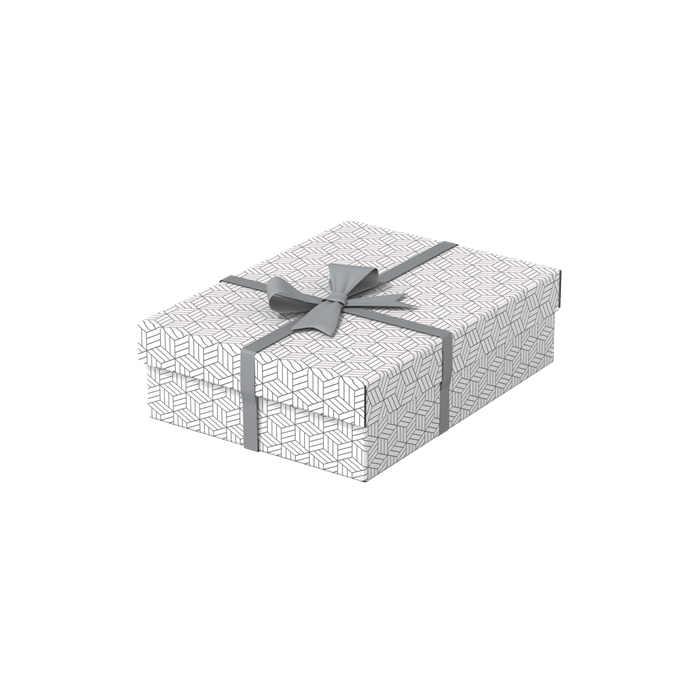 Esselte Caja de Almacenamiento de Cartón Blanco con Asas, 360x265x100 mm, Pack 3 Unidades 1