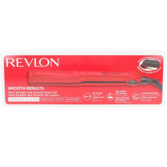 Revlon Smooth Results Rvst2176 Plancha De Pelo Estuche 3 Pz 1