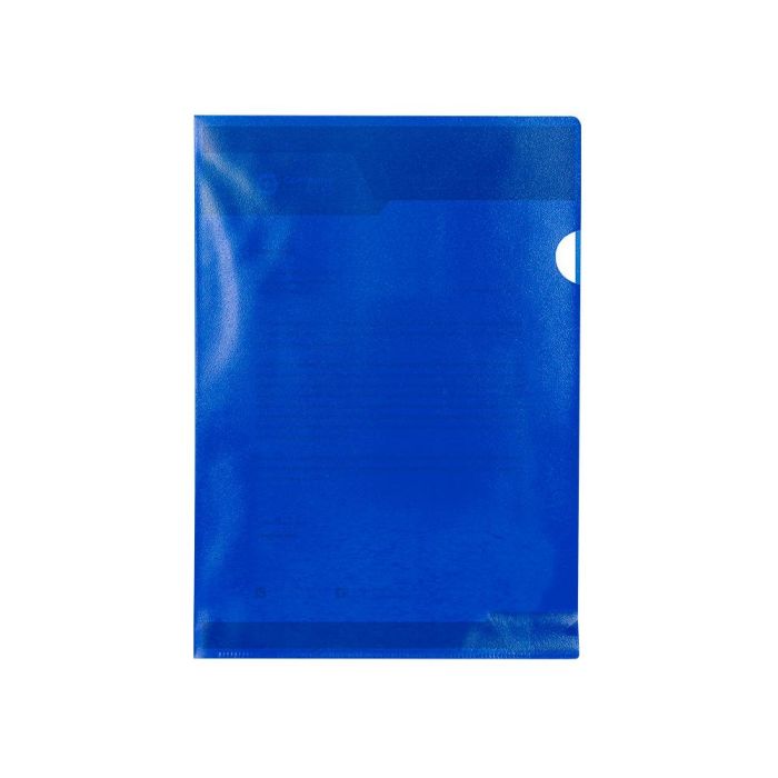 Carpeta Dossier Uñero Plastico Q-Connect Din A4 120 Micras Azul Caja De 100 Unidades 1