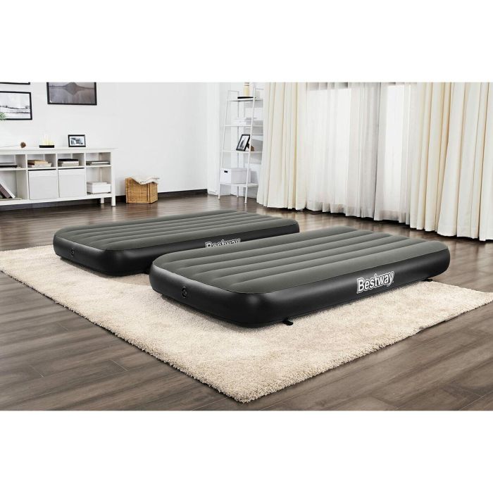 Bestway Airbed Tritech™ Connect and Rest™ Cama Hinchable 3 en 1 - Individual, Elevada o King Size - 188x99x25 cm - Soporta 150 kg 12 Bestway Airbed Tritech™ Connect and Rest™ Cama Hinchable 3 en 1 - Individual, Elevada o King Size - 188x99x25 cm - Soporta 150 kg 12