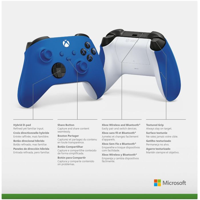 Mando Gaming Microsoft QAU-00009 Azul Xbox® 6