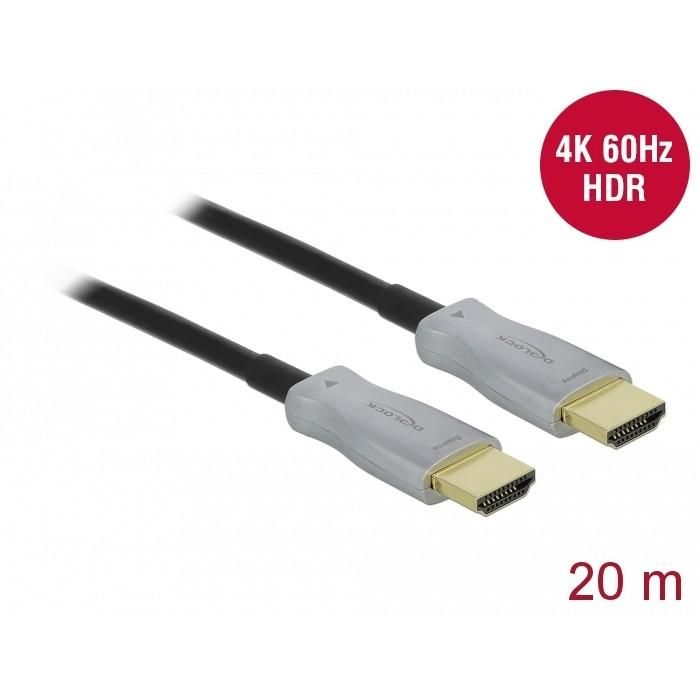 DeLOCK Cable Óptico Activo HDMI 4K 60Hz 20m 1 DeLOCK Cable Óptico Activo HDMI 4K 60Hz 20m 1