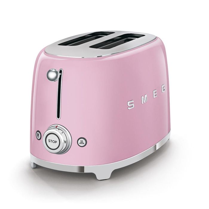 Smeg TSF01PKEU Tostador 2 Rebanadas Estilo Años 50 Rosa 1