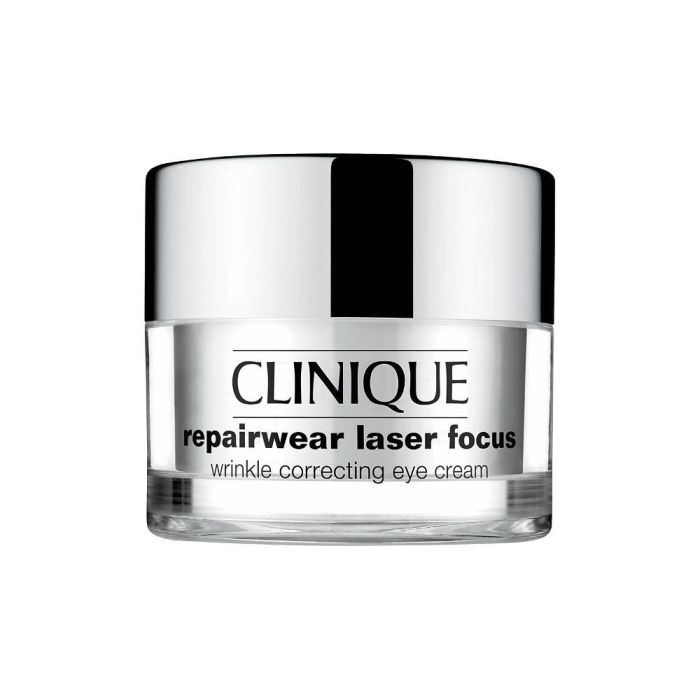 Clinique Repairwear Laser Focus Crema Contorno de Ojos Antiarrugas Reparadora, Correctora de Líneas y Arrugas, Hidratante Profunda 15 ml