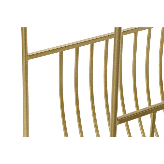DKD Home Decor Revistero Dorado Metal y Espejo 35 x 76 x 83 cm 5 DKD Home Decor Revistero Dorado Metal y Espejo 35 x 76 x 83 cm 5